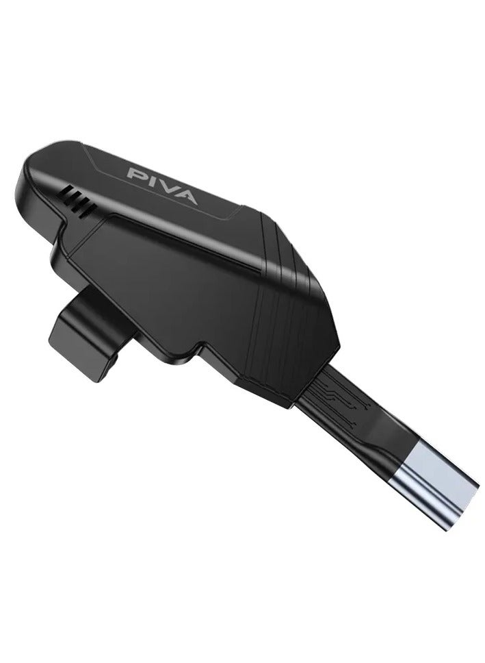 PIVA PW10 Type-C Mobile Phone Adapter, Long Backward Bend, Supports 60W Charging, Supports 4K Video Transfer at 60Hz, Compatible with All iPads, Most Tablets, Some Android Devices with Type-C Port, iPhone 15, iPhone 16, Black - Image 1
